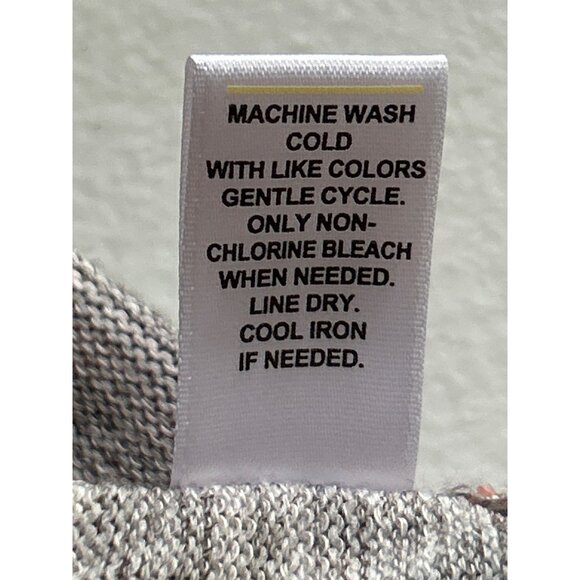 EST. 1846 18/20W Floral Print Heather Gray 3/4 Sleeve Tunic Top Bell Sleeves - Picture 9 of 9